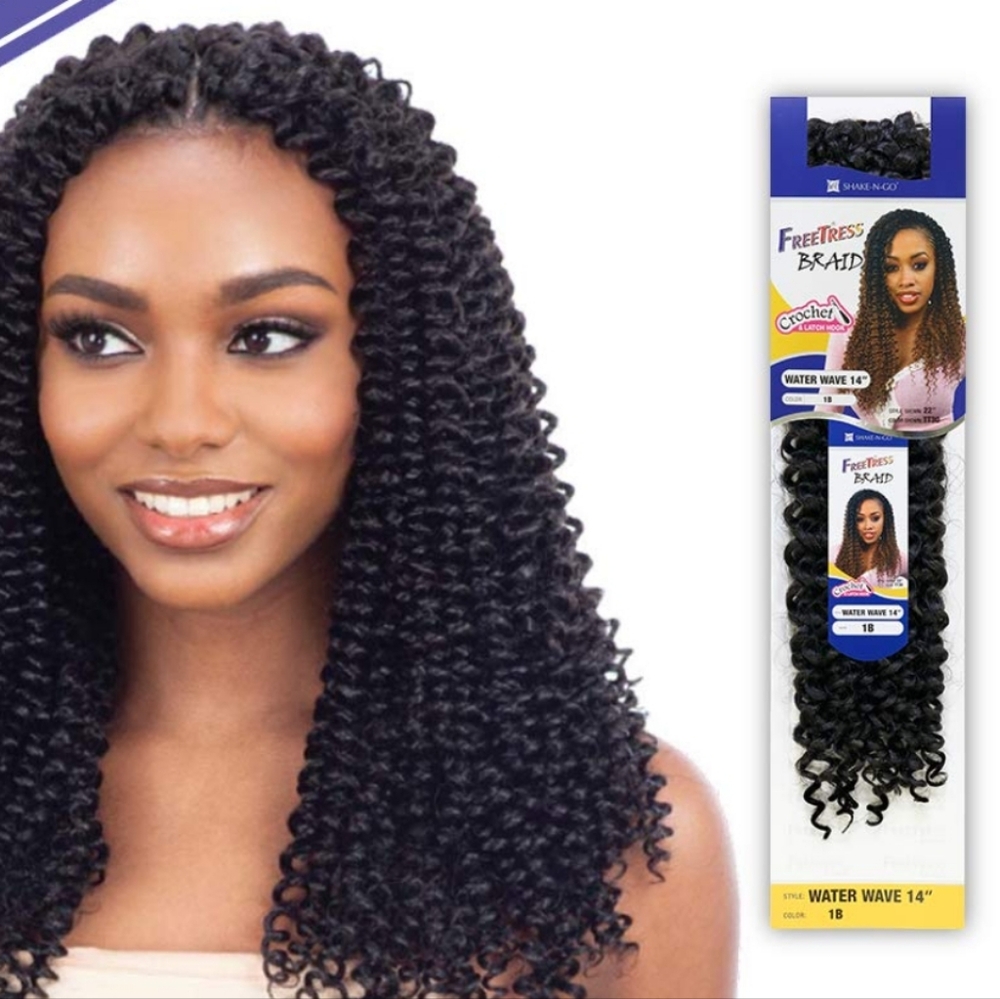 4 Packs Freetress and Mayde Beauty Water wave hair